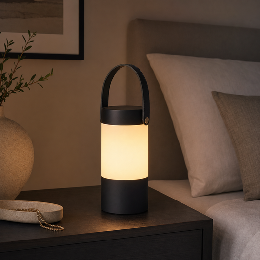Nexorivc Matte Black Portable Glow Lantern